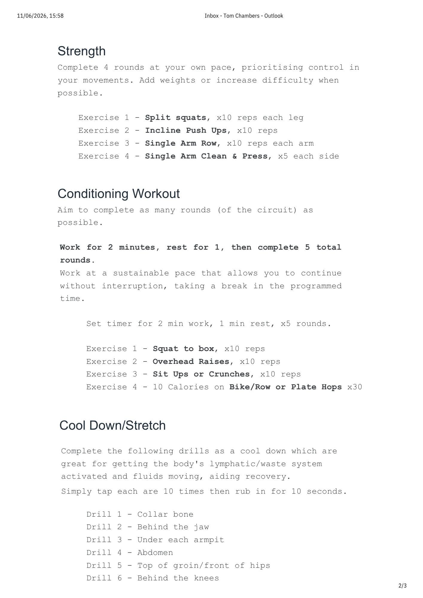 Off The Couch, Beginner Program